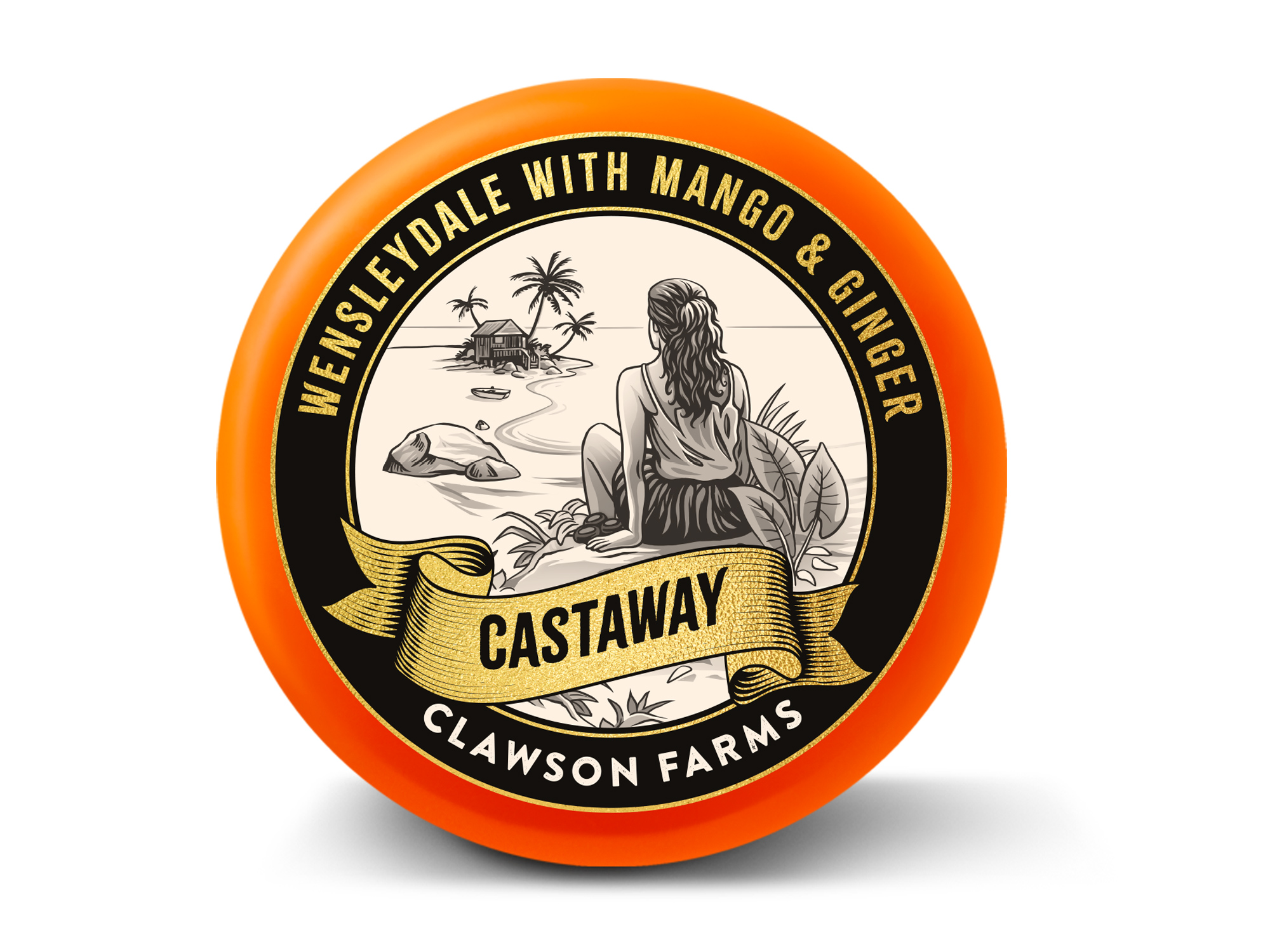 Clawson Farms Castaway Wensleydale with Mango & Ginger