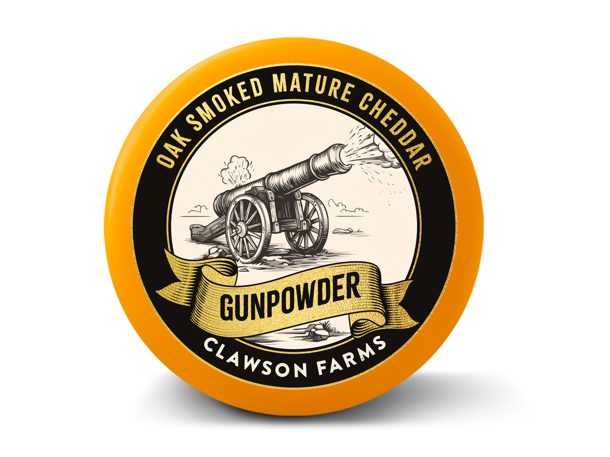 Clawson Farms Gunpowder Oak Smoked Mature Cheddar