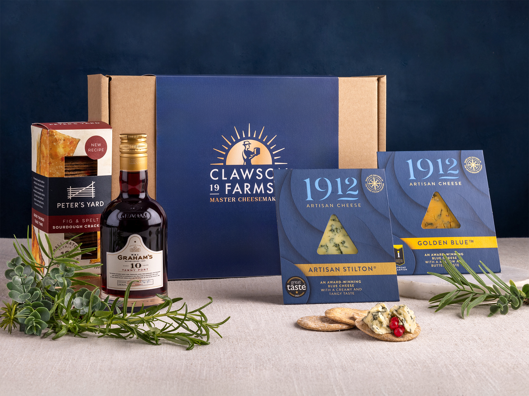 Clawson Farms Port and 1912 Stilton Gift Box
