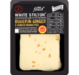 white stilton, ginger, orange peel